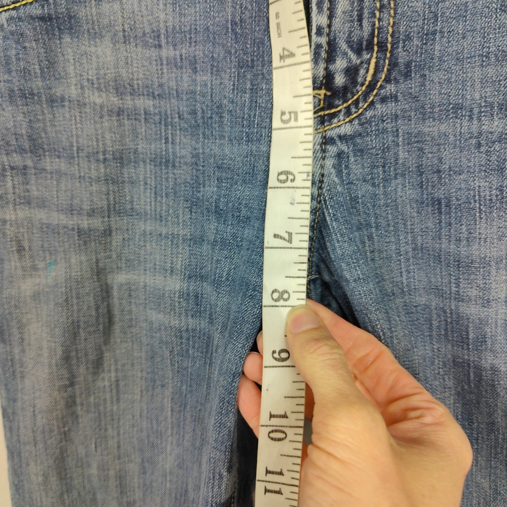 Vintage Y2K American Eagle Boyfriend 77 Jeans Womens 8 Short Low Rise Bootcut - Picture 8 of 16